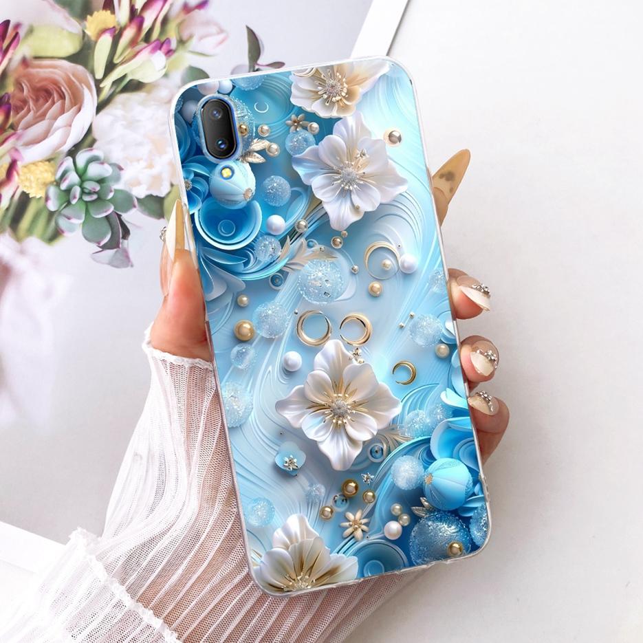 Для Vivo V11 \ Vivo V11i Чехол 1806 1804 1814 Новый Цветок Бабочка Расписной Чехол Мягкий Силиконовый Чехол Для Vivo V11 Pro V11i Fundas