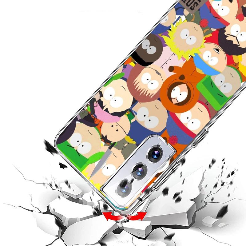 Cartoon S-South P-Parkes Phone Case For Samsung Galaxy S26 S25 Edge S24 S23 Ultra S22 Plus S21 S20 FE Soft TPU Back Cover Funda