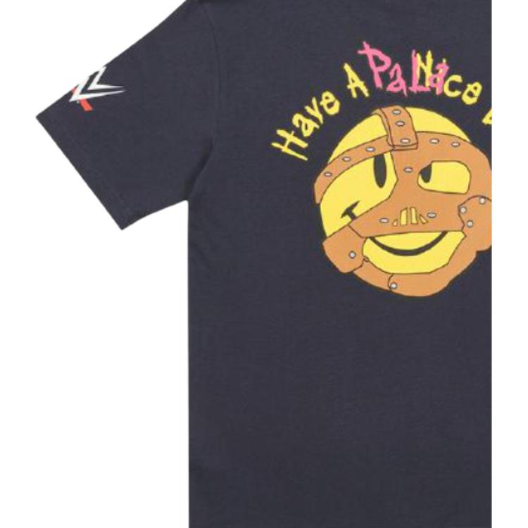Palace Футболка X WWE Nice Day Темно-синие топы унисекс Синяя P22TS461