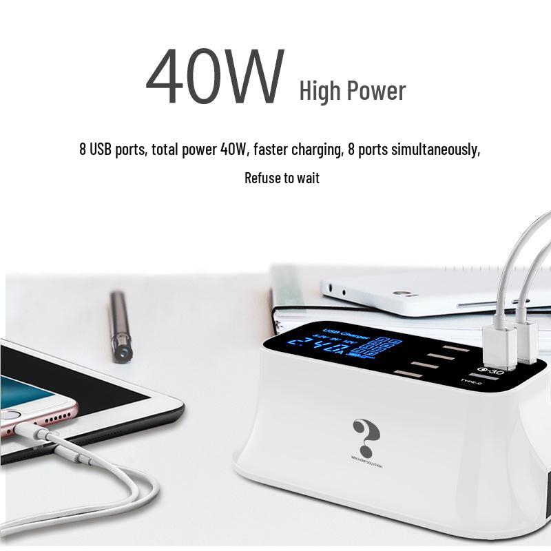 Высокоскоростное многопортовое USB-зарядное устройство для Huawei, Vivo и Apple