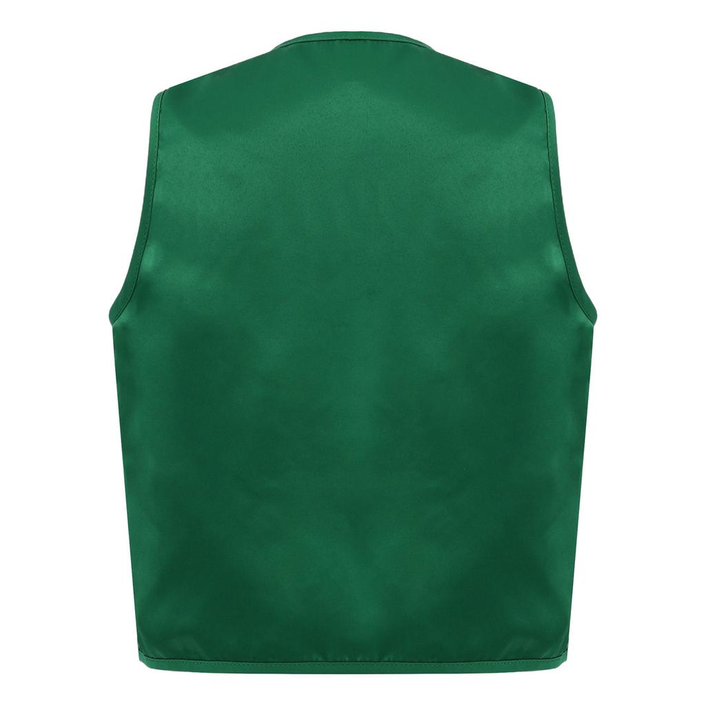 Kids Christmas Costume Sparkly Sequins Vest with Bow Tie for Latin Jazz Disco Party