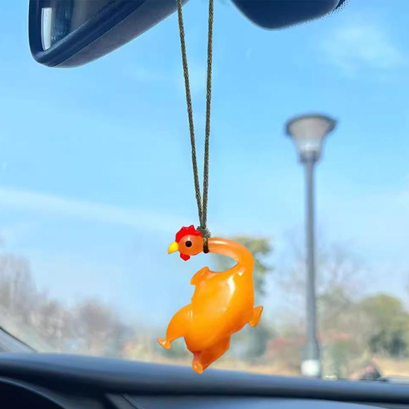 Color Changing Roast Duck Chicken Fish Squid Pork Funny Bag Hanging Pendant Car Swing Duck Car Rearview Mirror Pendant Gift