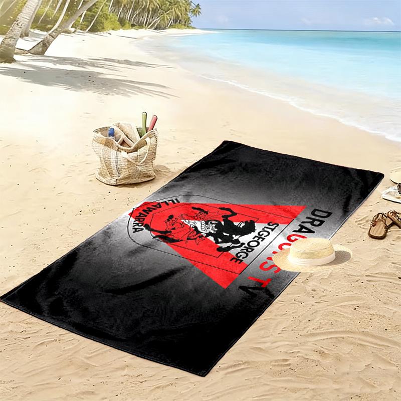 St. George Illawarra Dragons Print Beach Towel, Large Soft Quick Dry Towel for Beach Camping Swimming