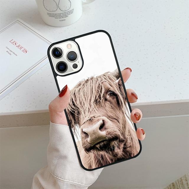 Highland Cows Phone Case For iPhone 17 Air 14 15 16 13 12 Cover For Apple 14 15 16 Pro Max 6S Plus Coque