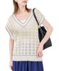 ROPE PICNIC Stitch Openwork Knit Vest GDM45000 38 Women's Color-Coordinated Off-the-Shoulder (15)
