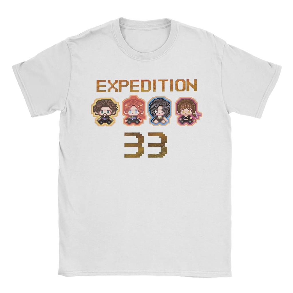 Мужская летняя футболка Clair Obscur Expedition 33 Esquie Game print Y2K Оптовая продажа Одежда с коротким рукавом Хлопок Уличный стиль Футболка