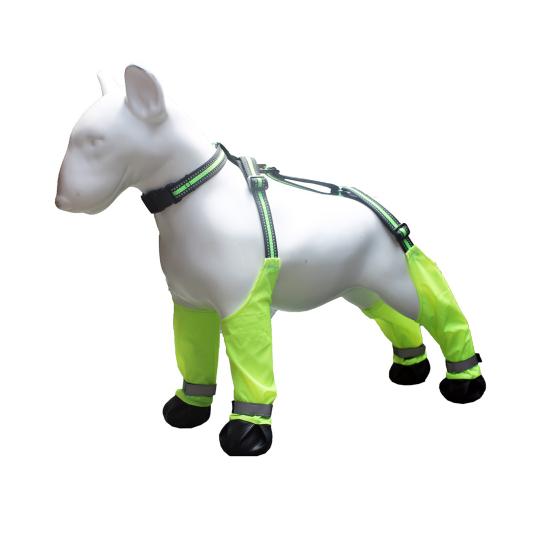 Dog Suspender Booties Anti-Slip Dog Paw Protector Waterproof Boot Leggings Adjustable Dog Suspender Shoes for Winter Snow Rain Hiking