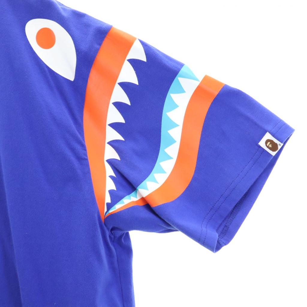 Unused A BATHING APE Short Sleeve T-shirt XL Blue Men's Used