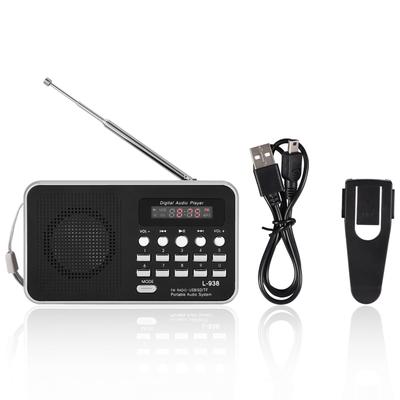 Портативный цифровой o плеер Hi-Fi музыкальный динамик поддержка FM-радио TF SD-карты USB AUX с дисплеем