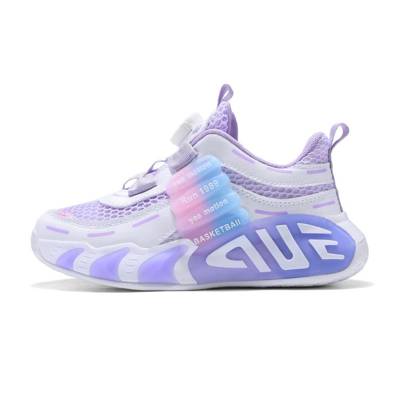 Одноклассники Мальчики Осень 2025 Новые Детские Вращающиеся Кнопки Папины Кроссовки Средние и Старшие Дети Беговые Дышащие Весна и Осень