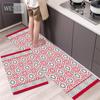 Arabic Geometric Print Kitchen Carpet Runner Non-slip Ethnic Style Decor Home 2 Pieces Floor Mat For Bathroom Washable Absorbent Moroccan Pattern