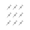 100 Transparent White Plastic Thumbtacks for Artwork and Photos