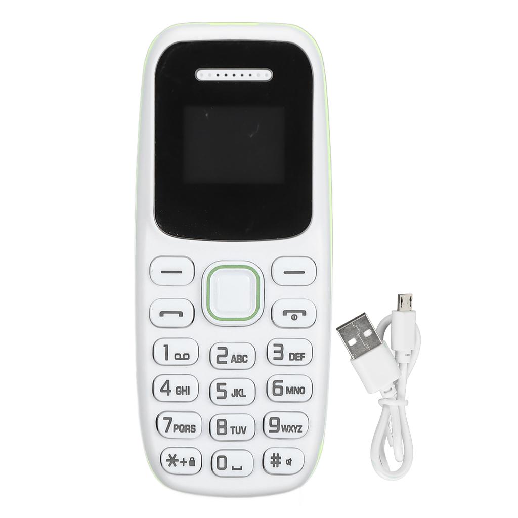 2G Phone Unlocked for Elderly 0.66 Inch Dual SIM GSM Mini Phone Music Player Bluetooth Earphone Big