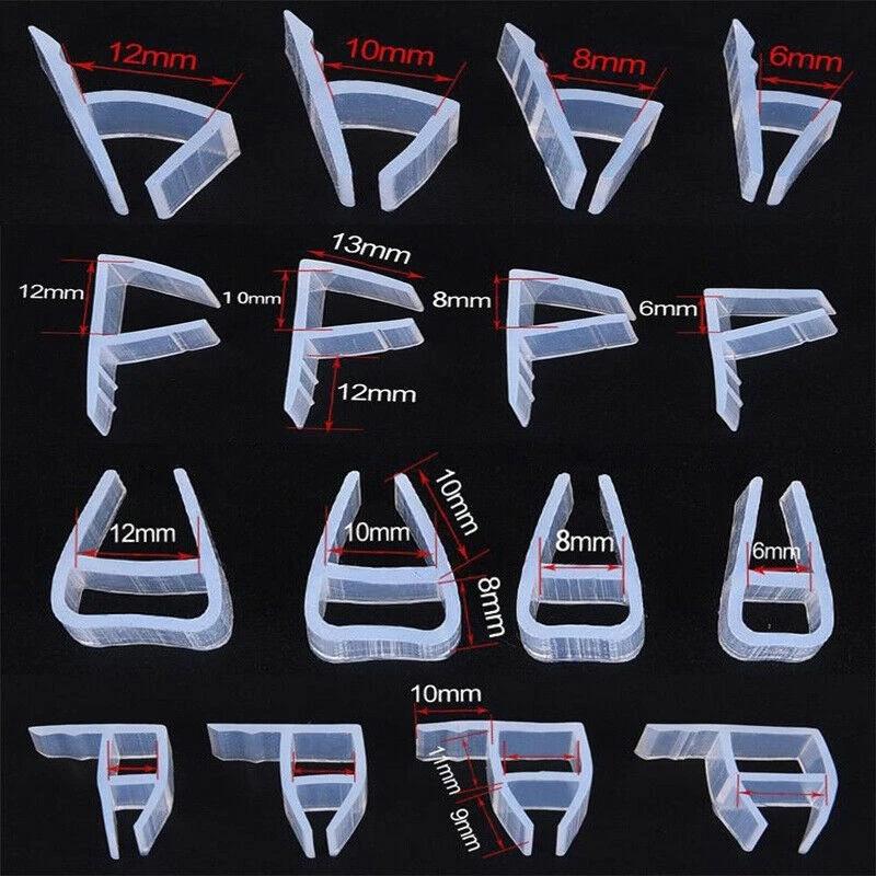 Уплотнители для стеклянных дверей в форме H/F/U, силиконовые уплотнители для ванны и душа, пробка для сквозняков, уплотнение для офисной балконной двери, окна