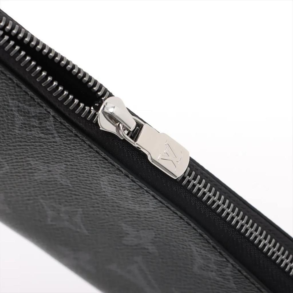 Used Louis Vuitton Monogram Eclipse Zippy Wallet Vertical M62295