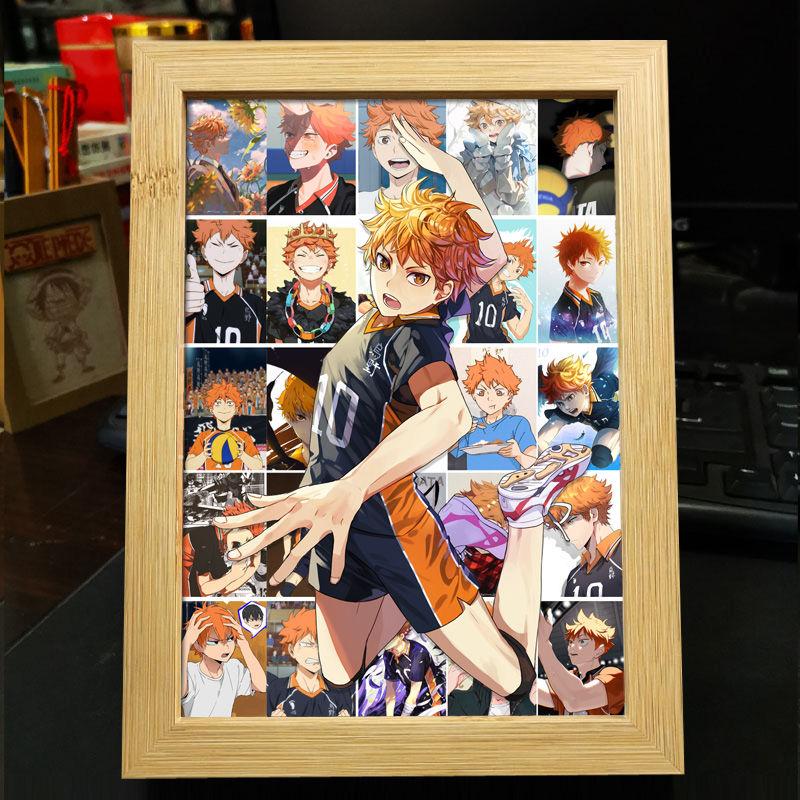 Хайкю!! Украшение фоторамки: Кагеяма Тобио и Хината Шоё - Готовая фоторамка-дисплей в подарок