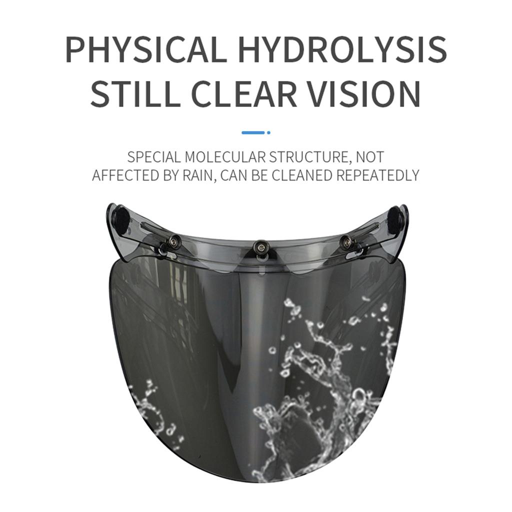 Щиток с тремя защелками для мотоциклетного шлема