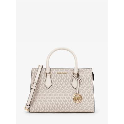 Сумка Sheila Center Zip, средняя, Mk Signature 35s3g6hs2b2605, светло-кремовый, многоцветный