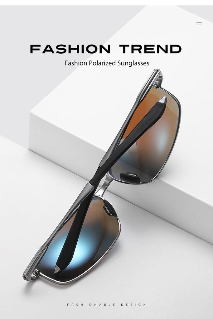 Photochromic Sunglasses for Polarized Large Photochromic Day and Night B1229 [FEISEDY] Men, UV400, Sports, Golf, Driving, Sunglasses, Size, Lens,