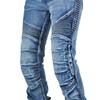 VOLERO+Motorcycle Wash Jeans Women's Vintage Motorcycle Casual Riding Pants+Kevlar Anti Wear And Anti Drop