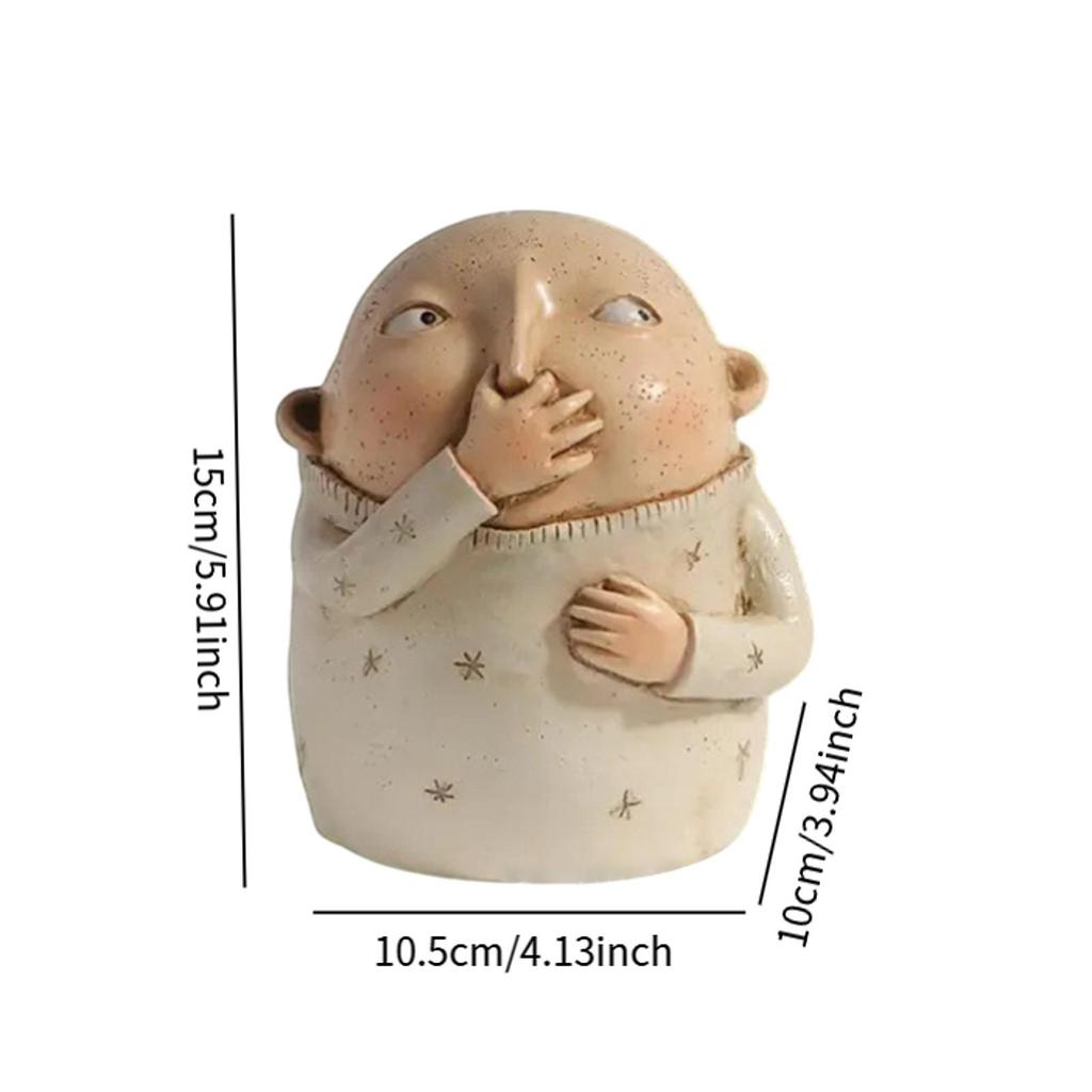 Вульгарная статуэтка, украшение для ванной комнаты, креативный странный декор, современная художественная статуэтка, безвкусная статуэтка, держащая нос, статуэтка для ванной комнаты