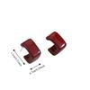 Zinc Zinc Alloy Dark Red Drip Glaze Stud Earrings Acrylic Hoop Earrings Perfect Gift C-Shaped Earrings  Date