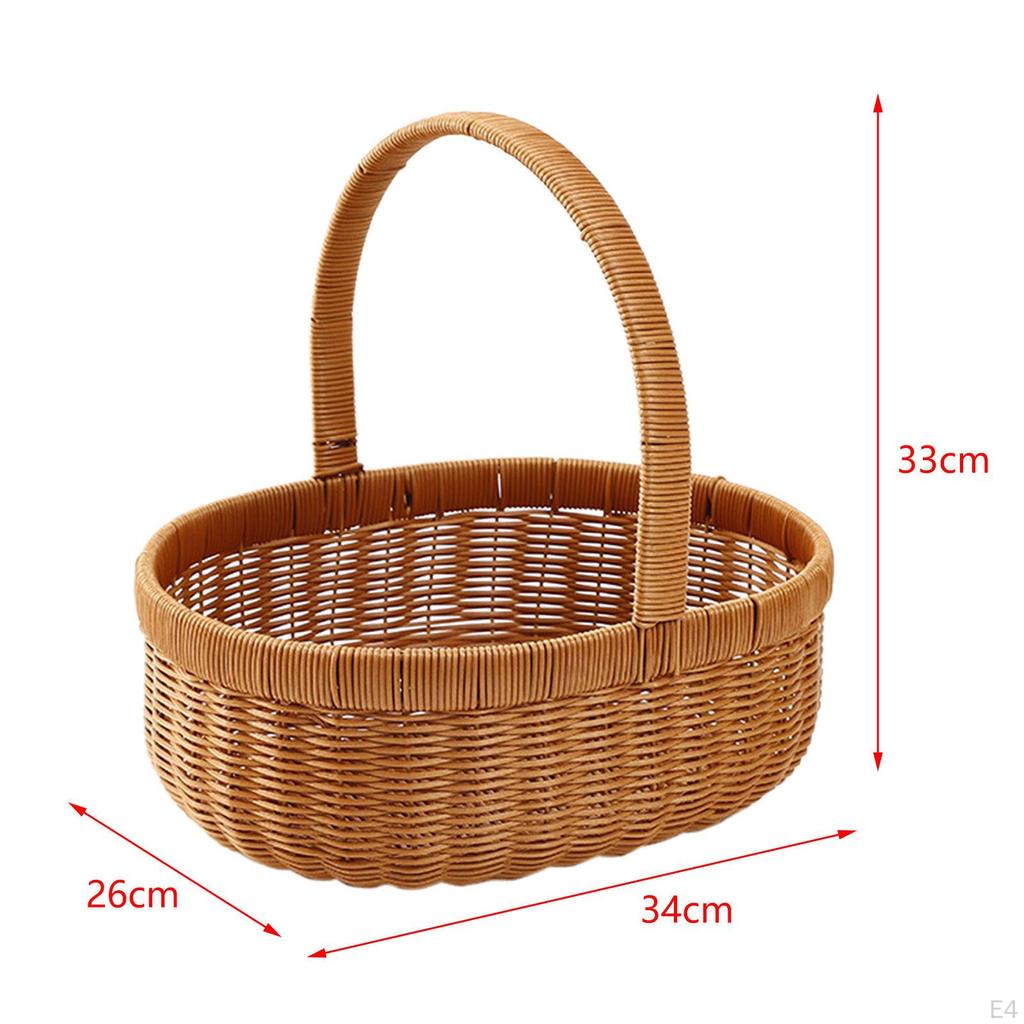 Цветочные корзины, фруктовые корзины, подарочные корзины, плетеные корзины для пикника в деревенском стиле