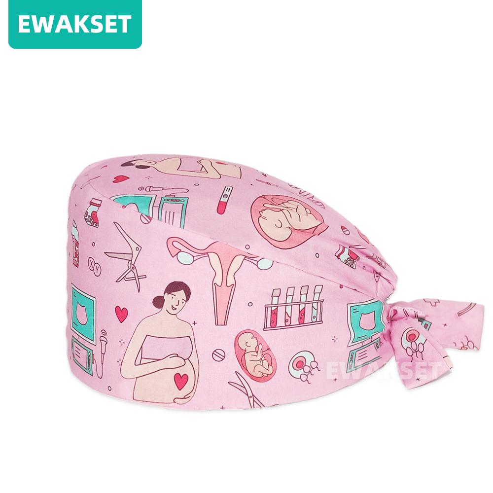 Female Male Nurse Cap Woman Nursing Accessories Scrub Hat Surgery Cap Dentist Animal Lab Cap Scrub Cap