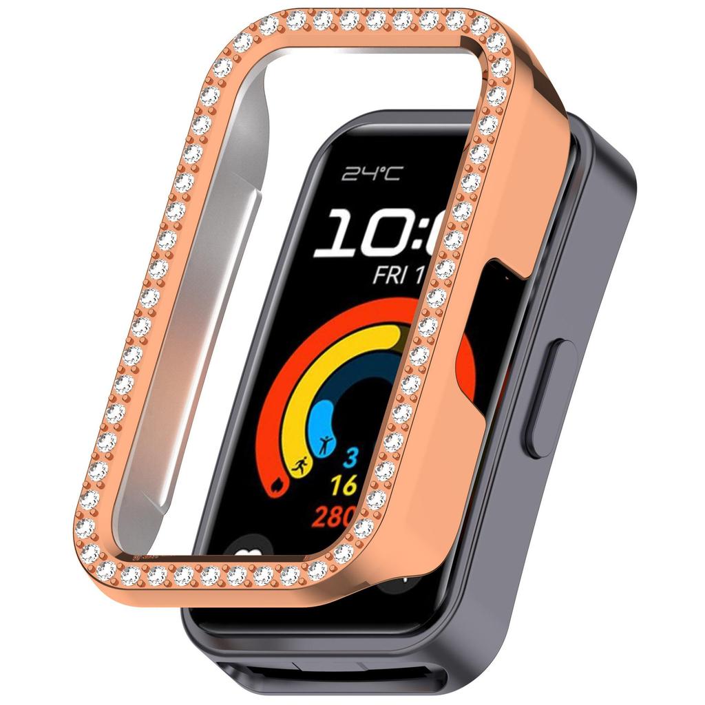Блестящий полый защитный чехол для ремешка Huawei Watch 10 9 8, чехол с кристаллами и бриллиантами, жесткая крышка, защитный корпус для часов, полый бампер