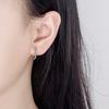 Новые U-образные серьги для женщин, модные простые геометрические серьги, персонализированные безделушки в лесном стиле, серьги с полыми кольцами