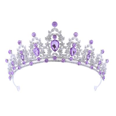Свадебный головной убор с короной, металлическая головка для бурения воды, корона, королевская прическа на день рождения, повязка на голову, заколка для волос