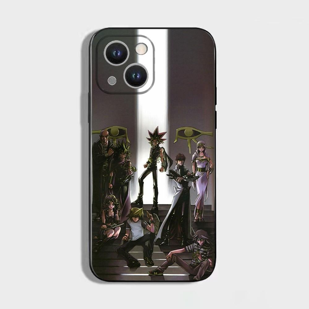 Yu-Gi-Oh Anime Phone Case For iPhone 16,15,14,13,12,11 Plus,Pro Max,XS,X,XR,SE,Mini,8,7,Soft Silicone Black Cover