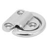 60*58mm Marine Folding Pad Eye 316 Stainless Steel D Ring Anchor Deck Folding Pad Eye  Marine Use