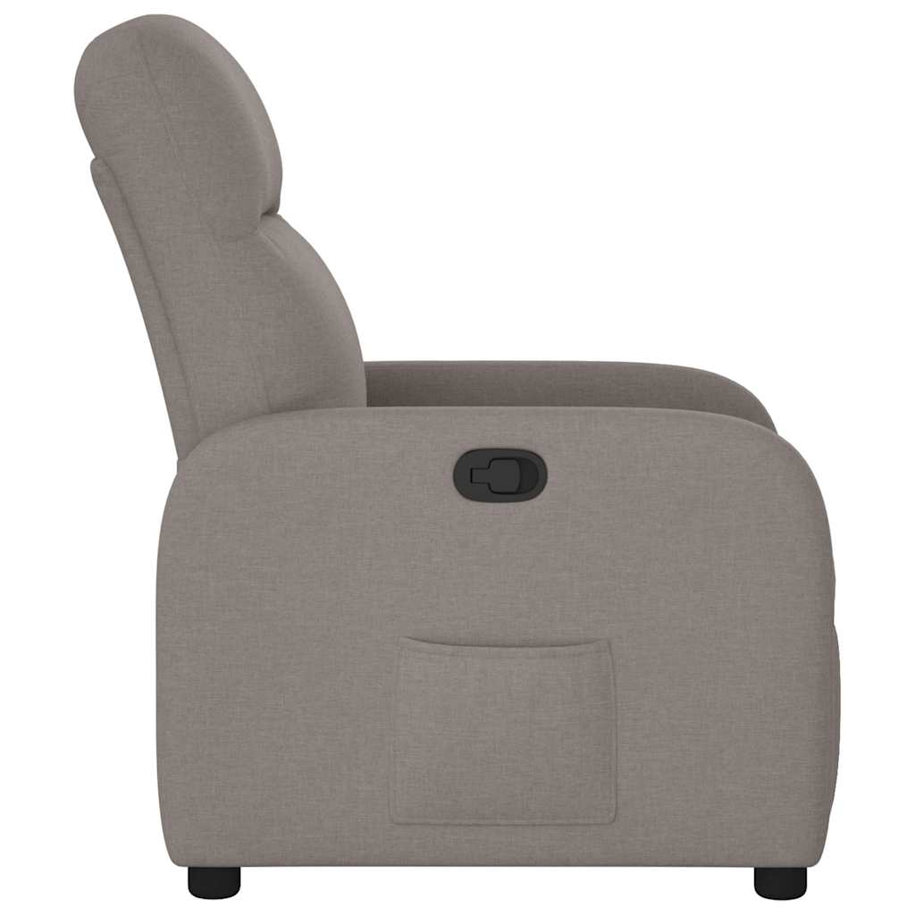 Relaxation Armchair Taupe Fabric