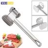 Meat Tenderizer Hammer 19cm Household Aluminum Alloy Steak Metal Mallet Kitchen Tool Heavy Duty Durable Double-Sided Tenderizer