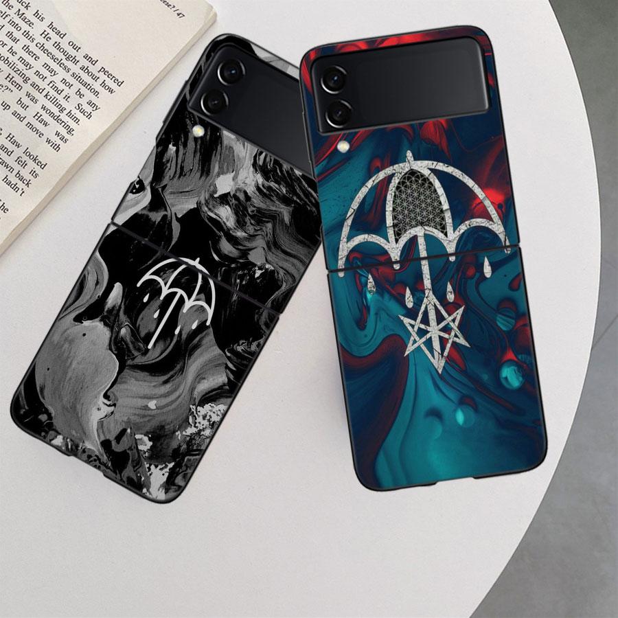 Bring Me The Horizons Phone Case For Samsung Z Flip 7 6 5G Galaxy Z Flip 5 4 3 Black Hard Cell Cover Luxury PC Shell Coque