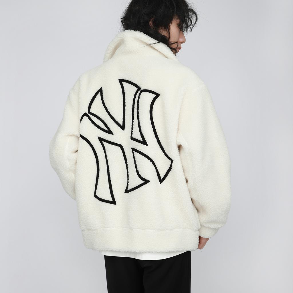 Новые вельветовые куртки MLB Унисекс Кремовые 3AJPF0216-50CRS