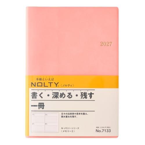 NOLTY 2027 A6 Monthly Planner Memory Pocket 3 Black 7231 Starts December 2026 JMAM Diary
