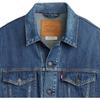 Куртка мужская Levis с заостренным воротником, свободного кроя, однобортная, с длинными рукавами, синяя A5782-0021