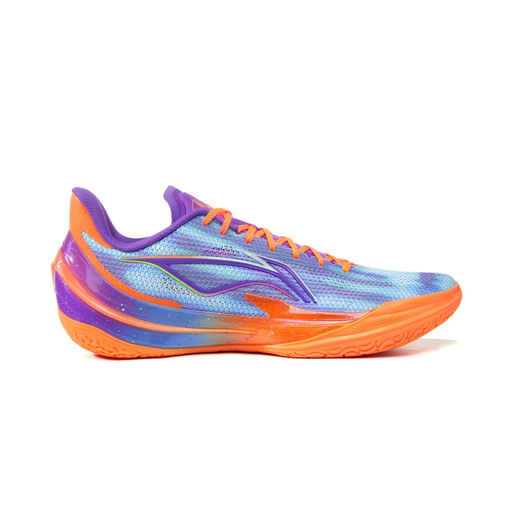 Баскетбольные кроссовки Li Ning Blade 5 V2 Мужские Низкие Неоново-зеленый Фиолетовый ABAV059-12