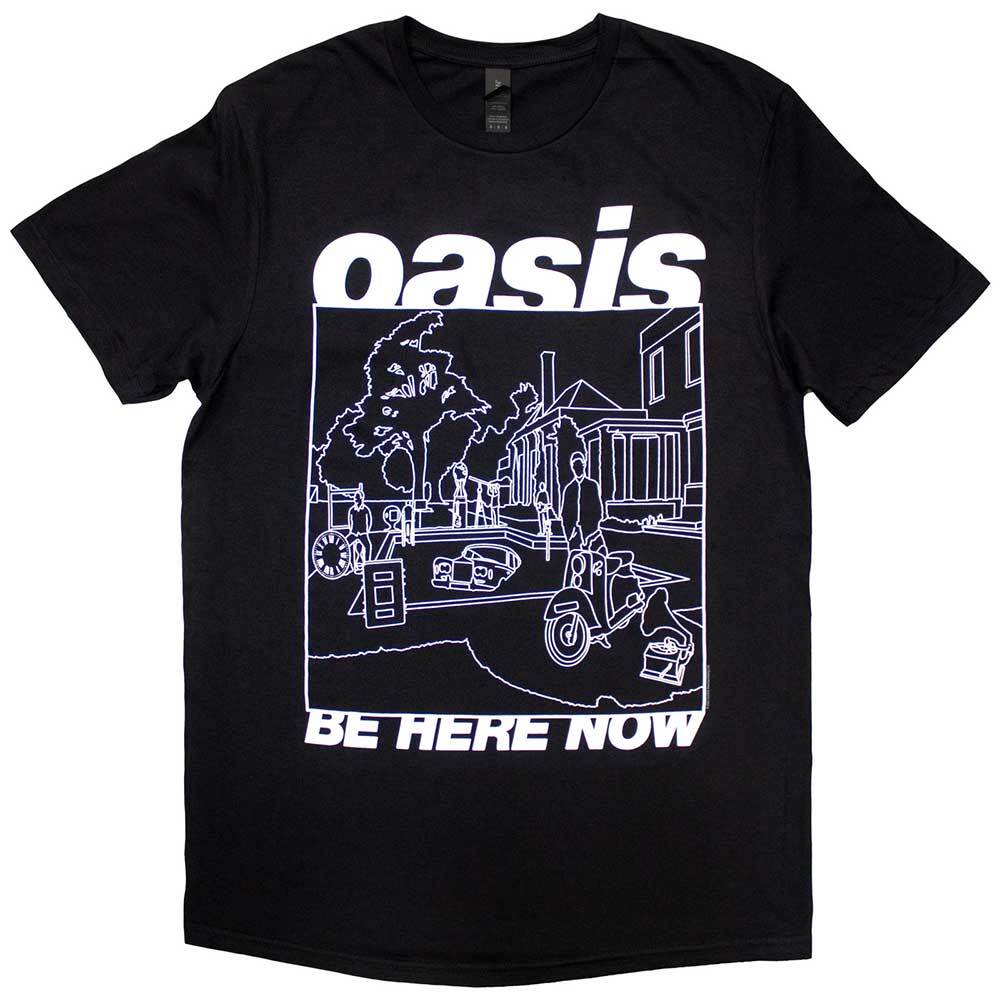 Футболка Oasis Be Here Now Рисунок Ноэл Лиам Галлахер Официальная Группа Новая Черная