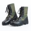 Fashion Men High-Top Boots Outdoor Non Slip Hiking Shoes Canvas Camouflage Training Boots Tactical Combat Boots for Men Desert AnkleBoot