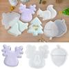 Trendy Large Christmas Sturdy Silicone Mold for Resin Castes Epoxy Tray Dish Molds Craft Supplies Jewelry Holder Making