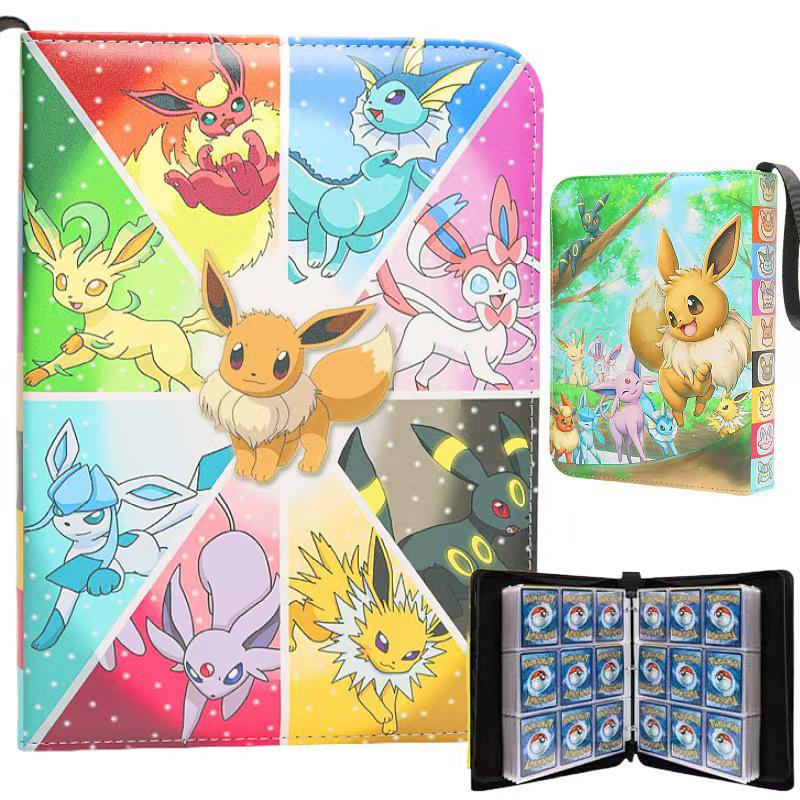 Pokémon Card Collection Book: 4-Grid & 9-Grid PU Game Album