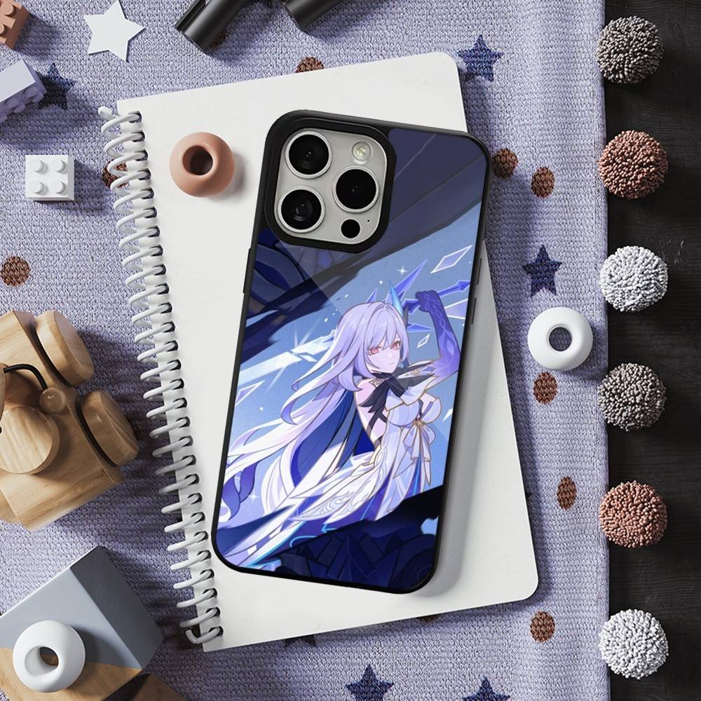 Genshin Impact Skirk Игра Для iPhone 15,Mini,13,Max,11,12,Pro,16,17,14,Plus,Для Magsafe,Магнитный Чехол для Беспроводной Зарядки