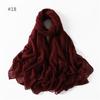 58 Colors Women Candy Color Voile Scarf Plain Solid Pashmina Female Warm Cotton Viscose Scarves Blanket Shawls And Wraps Bufanda