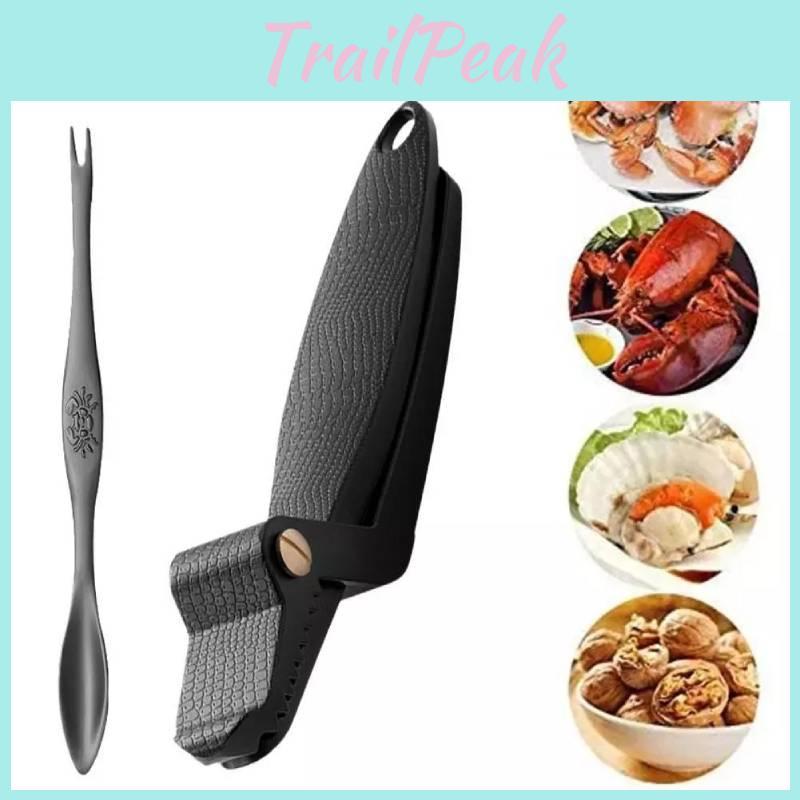 Инновационный набор многофункциональных щипцов для крабов из цинкового сплава, современные минималистичные инструменты для поедания крабов