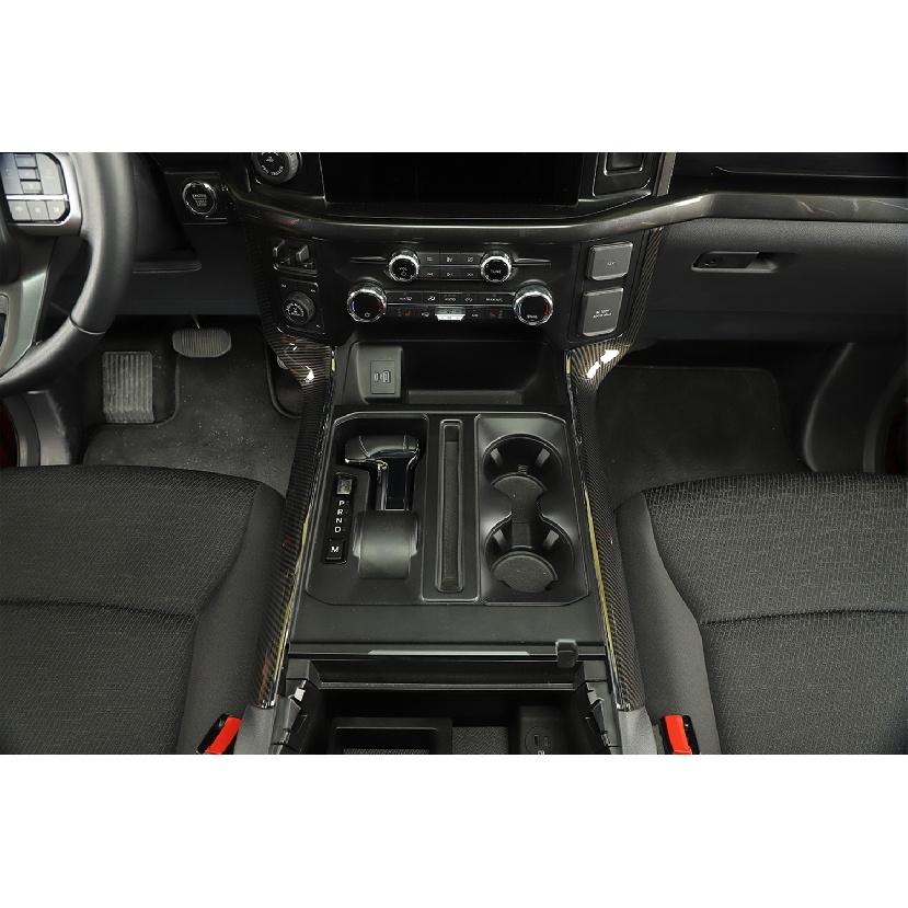 Car Central Control Gear Shift Side Decoration Panel Cover Stickers for Ford F150  2022 2023 Interior Mouldings