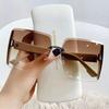 Fashion Square Women Shades Glasses Gradient Color Lens Sunglasses For Female Outdoor Anti UV Large Frame Eyewear