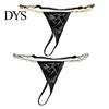 Стринги G-string для женщин Сексуальные стринги с Т-образным задником Низкая посадка Любовь Стразы Нижнее белье Большие размеры Дерзкие Трусики с цепочкой в форме сердца